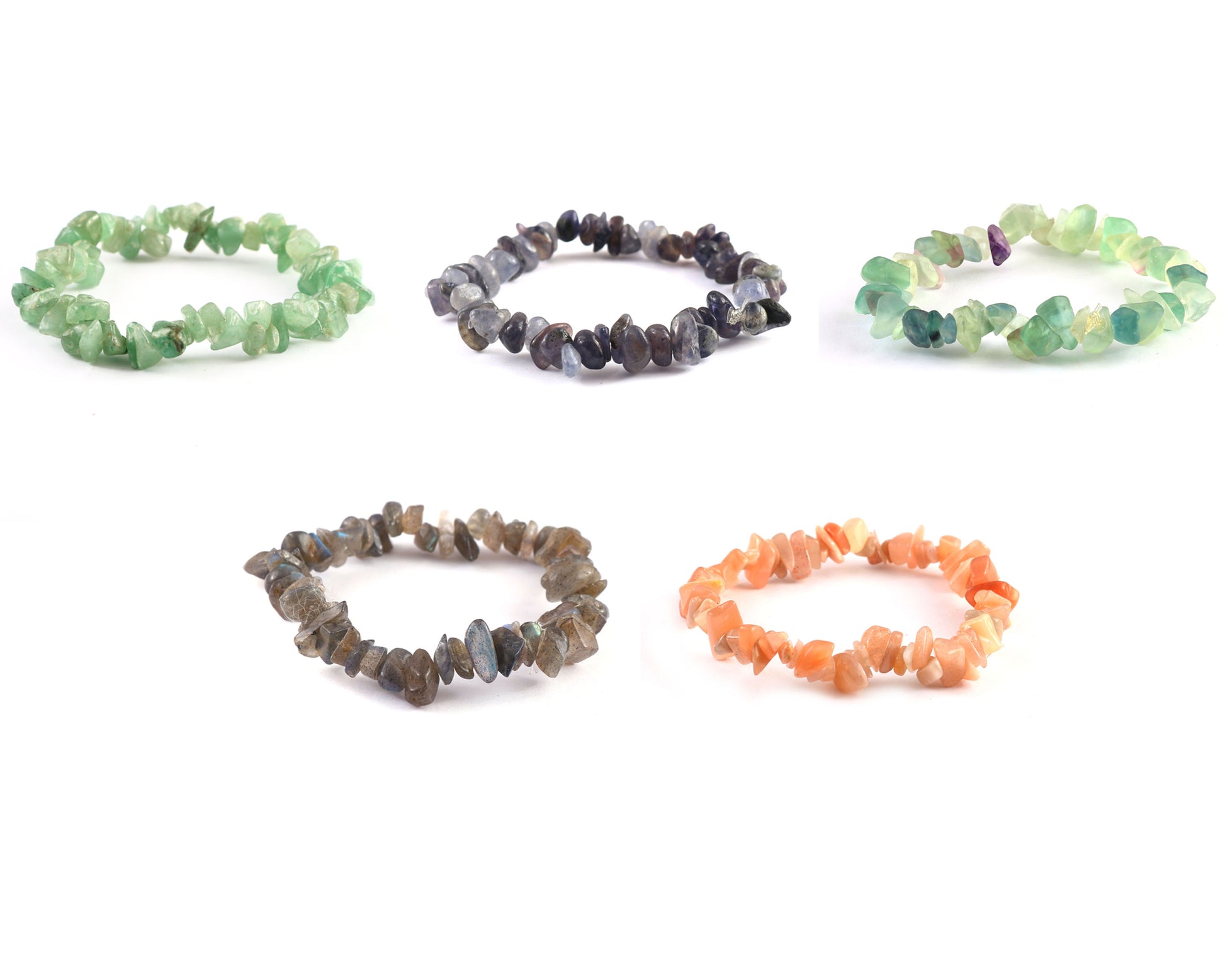 Zestaw bryłka z labradorytem i cytrynem 3 