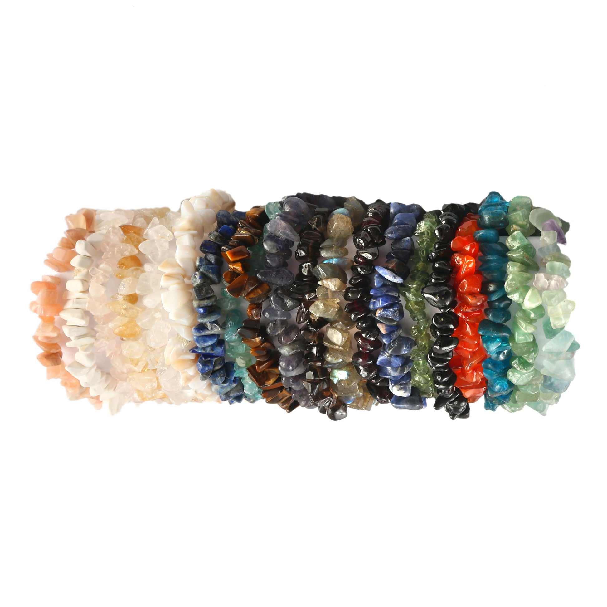 Zestaw bryłka z labradorytem i cytrynem 1 