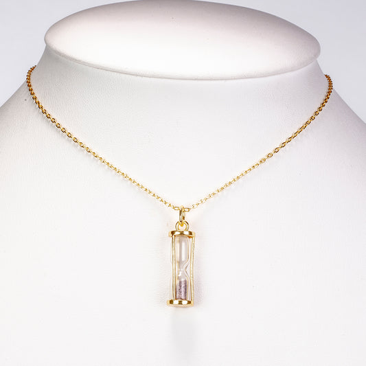 Naszyjnik pozłacany z tajskim rubinem