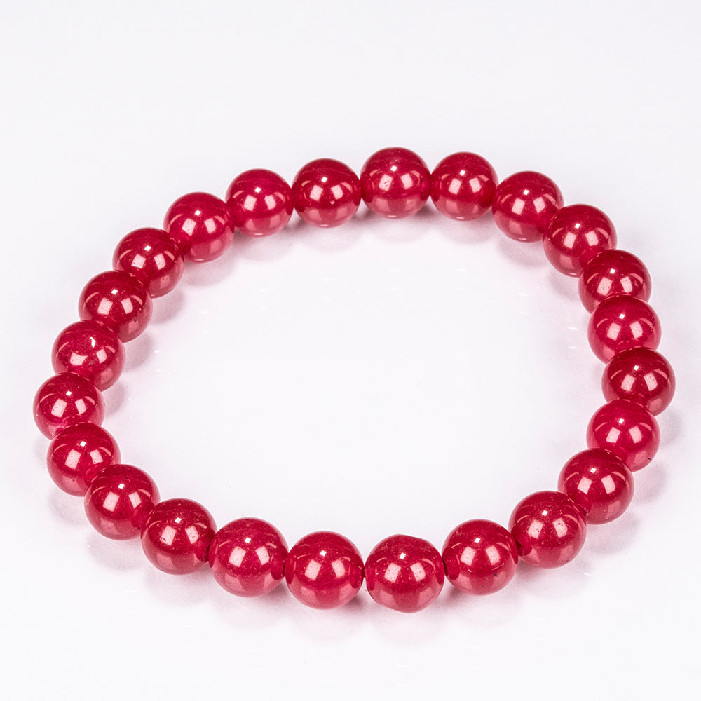 Set of Bracelet with Dyed Amethyst Jade, Green Jade, Light Blue Jade, Dark Blue Jade and Red Jade ATWG: 88.55 cts, AVG: 88.56 grms 10 