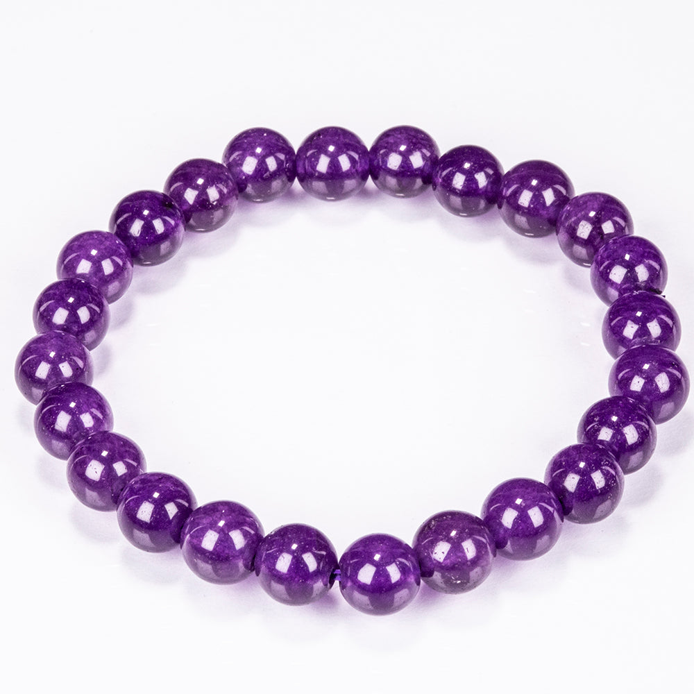Set of Bracelet with Dyed Amethyst Jade, Green Jade, Light Blue Jade, Dark Blue Jade and Red Jade ATWG: 88.55 cts, AVG: 88.56 grms 12 