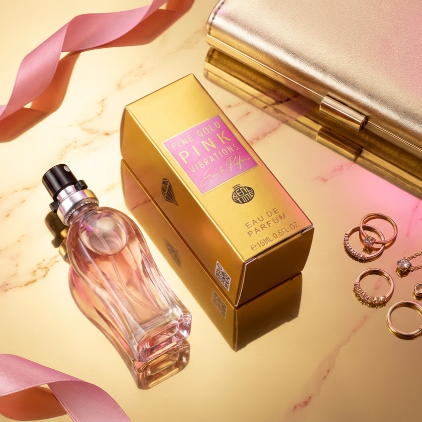 15ml EDP "FINE GOLD PINK VIBRATIONS" - zapach owocowo-cytrusowy 8 