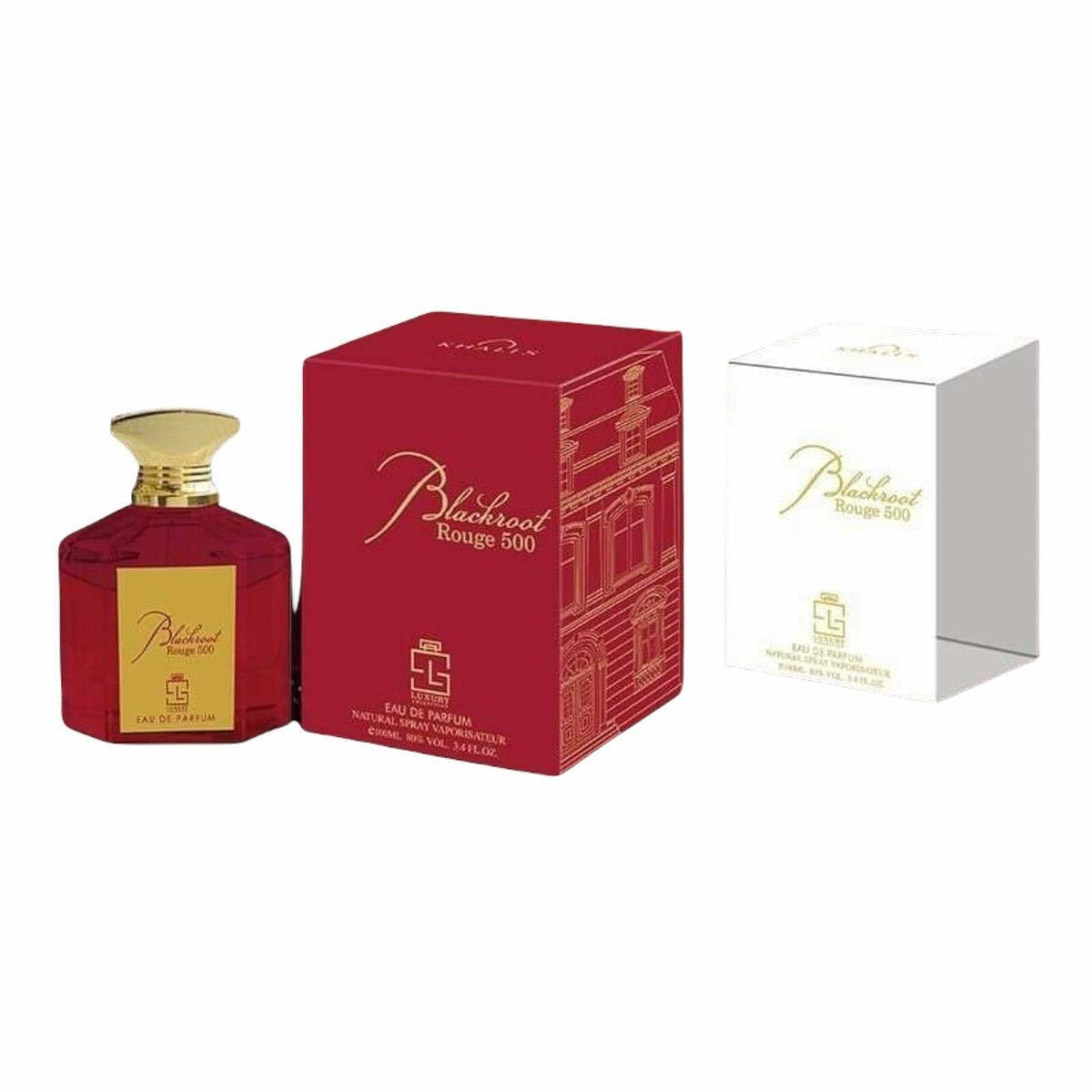 100 ml Eau de Perfume Oriental BLACKROOT ROUGE (Top: BERGAMOT, PINEAPPLE; Middle: SAFFRON, JASMINE; Base: AMBROX, CEDARWOOD, PRALINE)