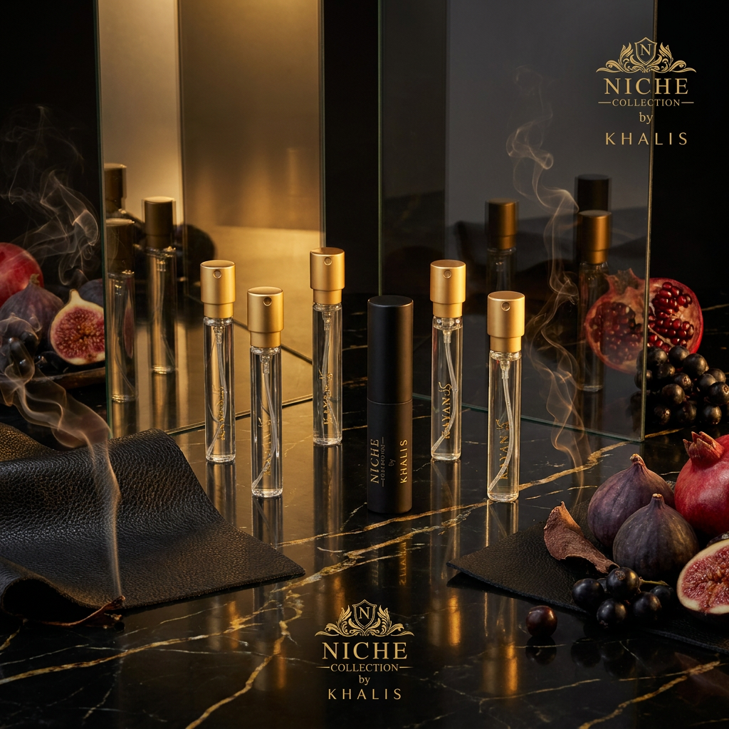 6 x 10 ml Set of Eau de Perfume Oriental BLACK NICHE DISCOVERY COLLECTION (TOP:BERGAMOT, GRAPEFRUIT, PASSION FRUIT, PLUM, COCONUT, PINK PEPPER, ALDEHYDES ; MIDDLE:ROSE, ORANGE BLOSSOM, LAVENDER, SPICES, OUD, TOBACCO; BASE:VANILLA, TONKA BEAN, MUSK, AMBER, 3 