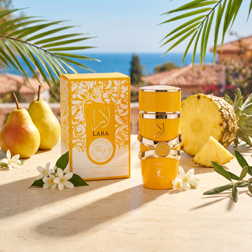 100 ml Eau de Perfume Oriental LARA TOUS (TOP: PEAR, PINEAPPLE, GRAPEFRUIT; MIDDLE: ROSE, COCONUT, TRANSPARENT FLORAL NOTES, JASMINE; BASE: VANILLA, AMBER, MUSK) 4 