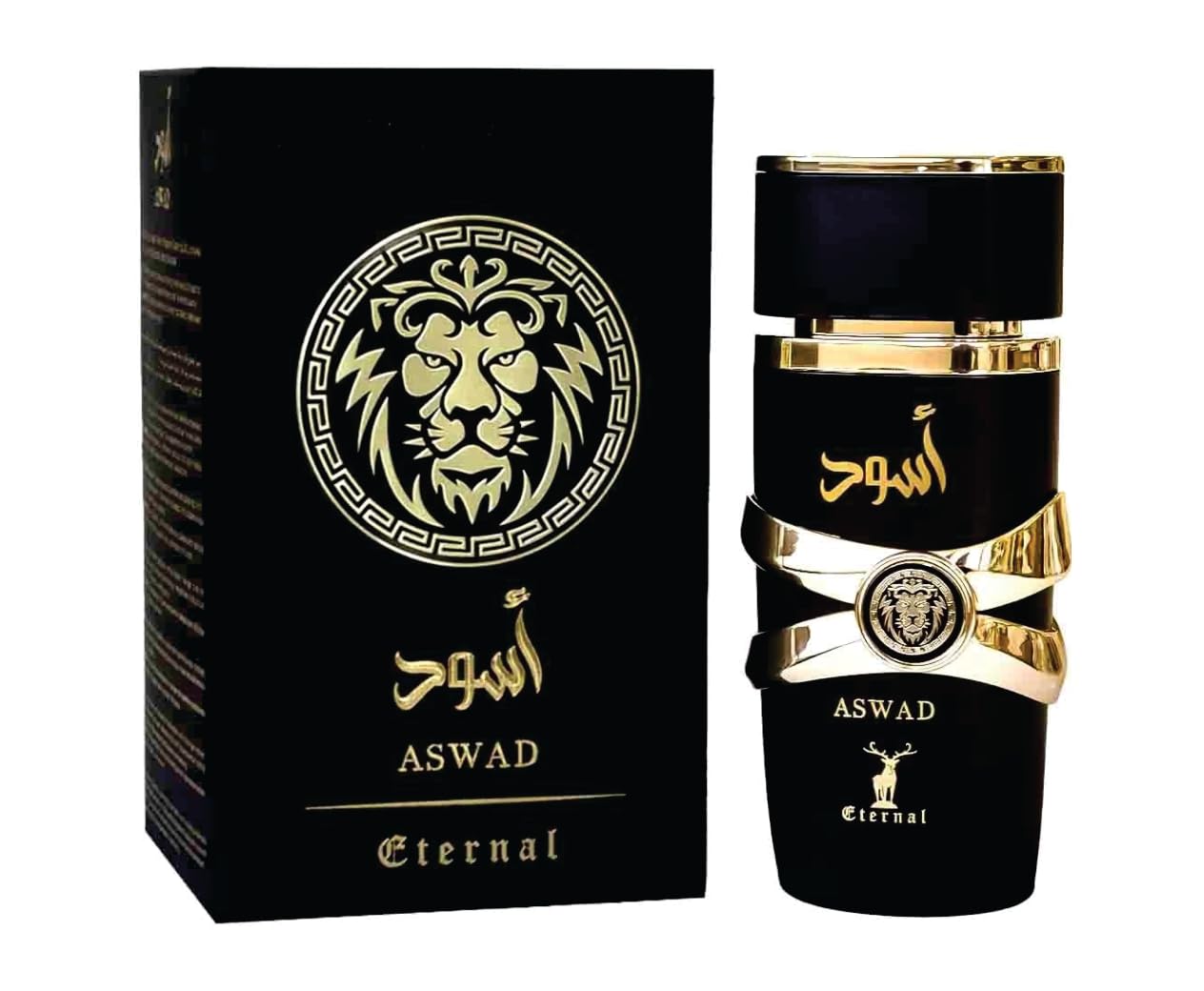 100 ml Eau de Perfume Oriental ASWAD (TOP: BLACK PEPPER, CYPRESS, PINEAPPLE, PINE, ROSEMARY; MIDDLE: FIRBALSAM, PATCHOULI, INCENSE; BASE: LABDANUM, AMBER, CITRUS, CASHMERE WOOD, VANILLA, DRY WOODS) 1 