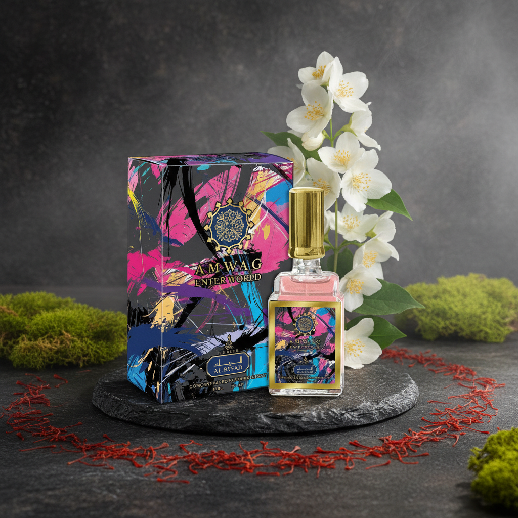 30 ml wody perfumowanej Amwaj Enter World Ostro- jaśminowy zapach dla kobiet