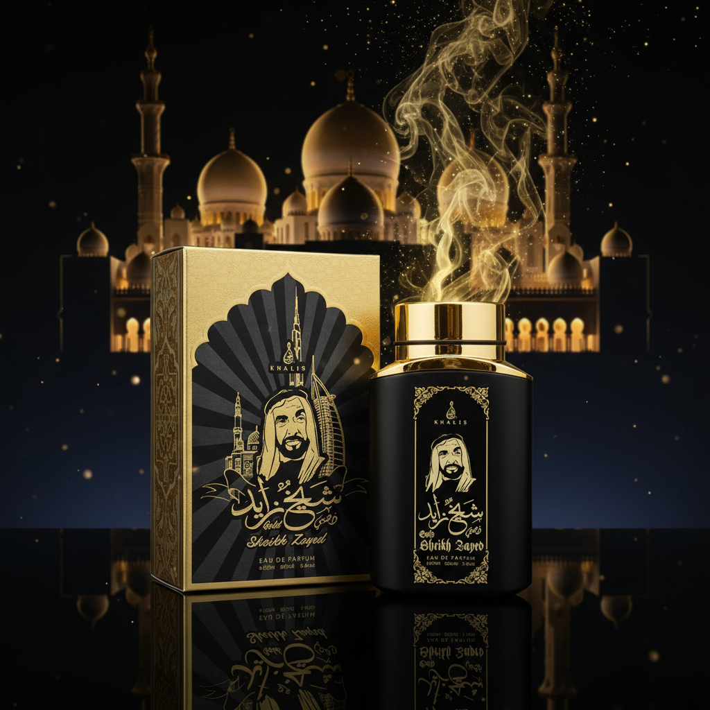 100 ml wody perfumowanej SHEIKH ZAYED GOLD Pikantny drzewny zapach dla mężczyzn