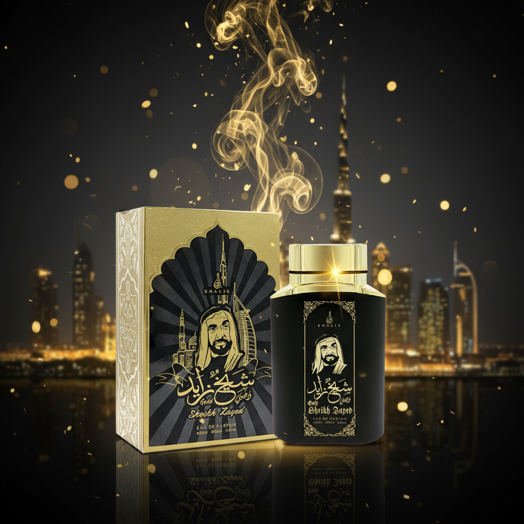 100 ml wody perfumowanej SHEIKH ZAYED GOLD Pikantny drzewny zapach dla mężczyzn
