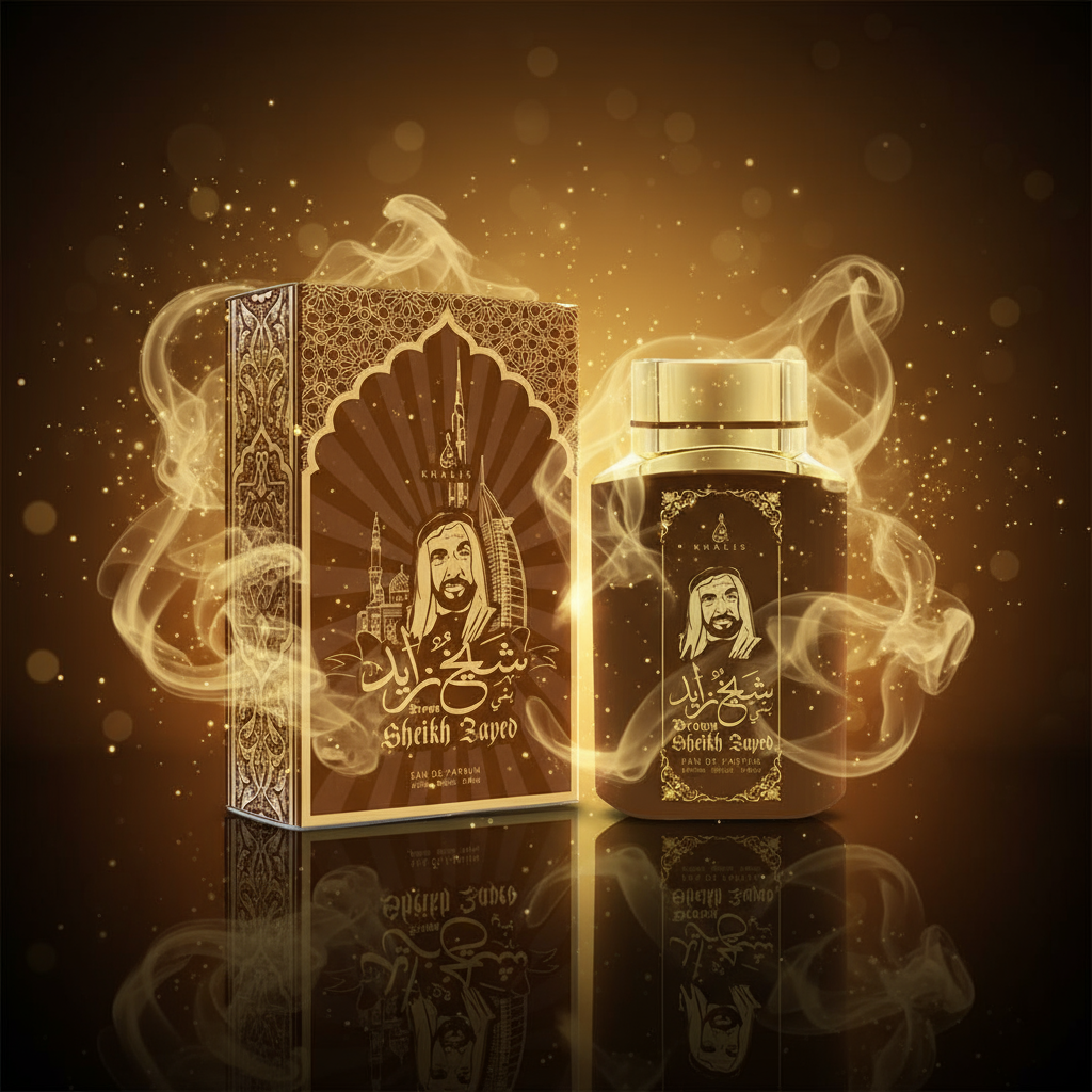 100 ml wody perfumowanej SHEIKH ZAYED BROWN Zapach oud i wanilii dla mężczyzn 2 