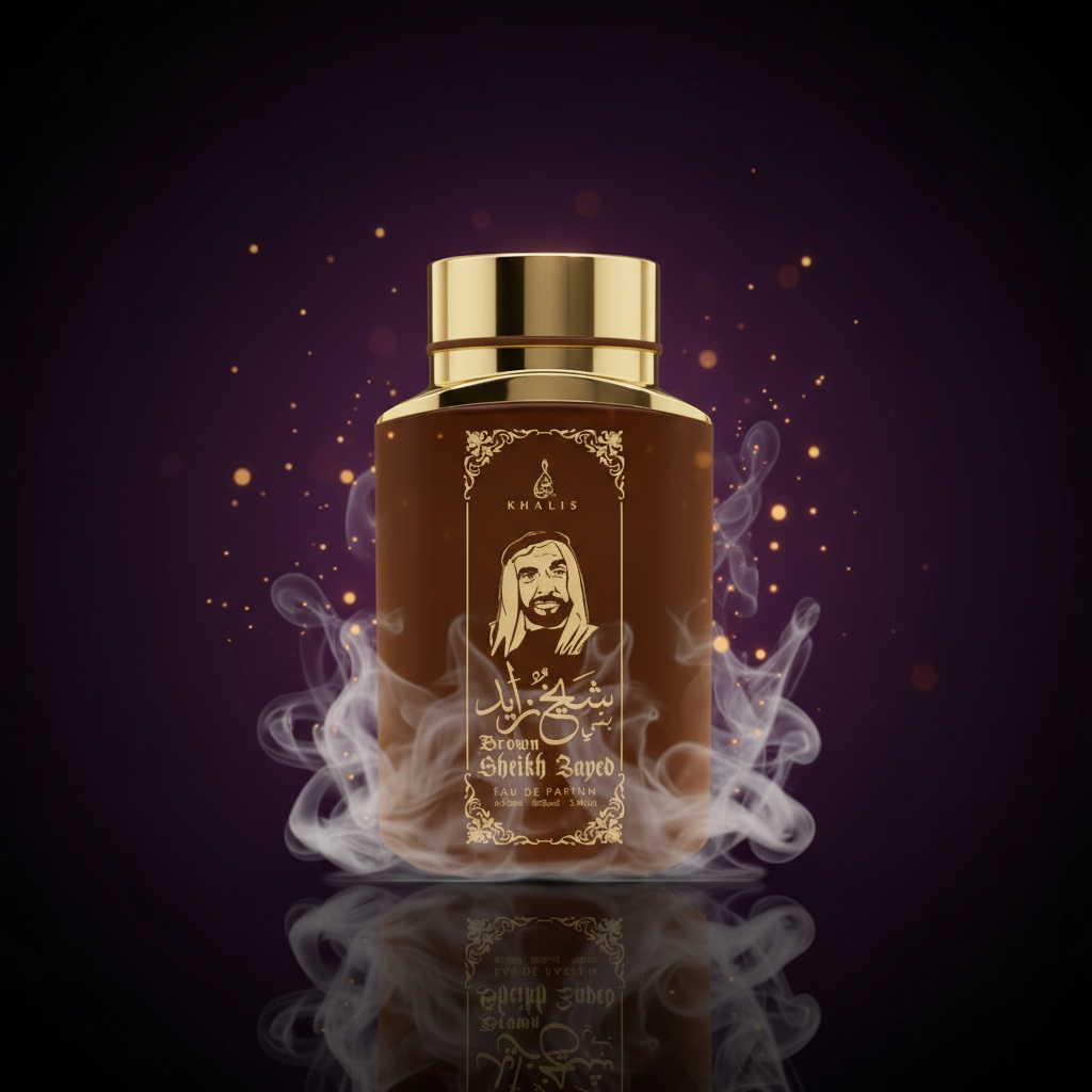 100 ml wody perfumowanej SHEIKH ZAYED BROWN Zapach oud i wanilii dla mężczyzn