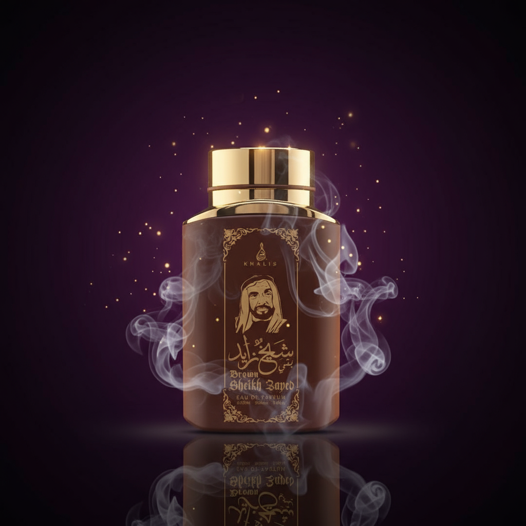100 ml wody perfumowanej SHEIKH ZAYED BROWN Zapach oud i wanilii dla mężczyzn