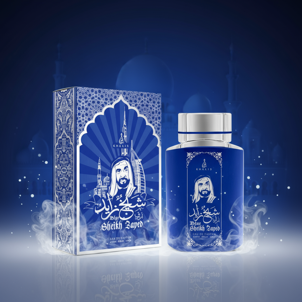 100 ml wody perfumowanej SHEIKH ZAYED BLUE Piżmowy Oud Zapach dla mężczyzn 2 
