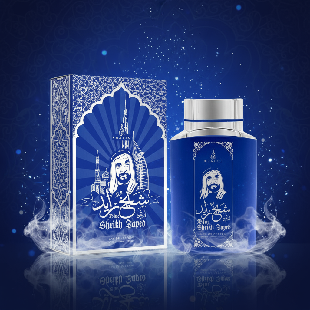 100 ml wody perfumowanej SHEIKH ZAYED BLUE Piżmowy Oud Zapach dla mężczyzn