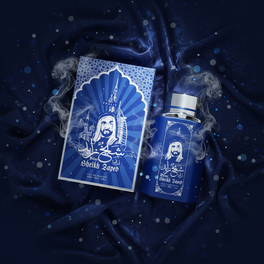 100 ml wody perfumowanej SHEIKH ZAYED BLUE Piżmowy Oud Zapach dla mężczyzn