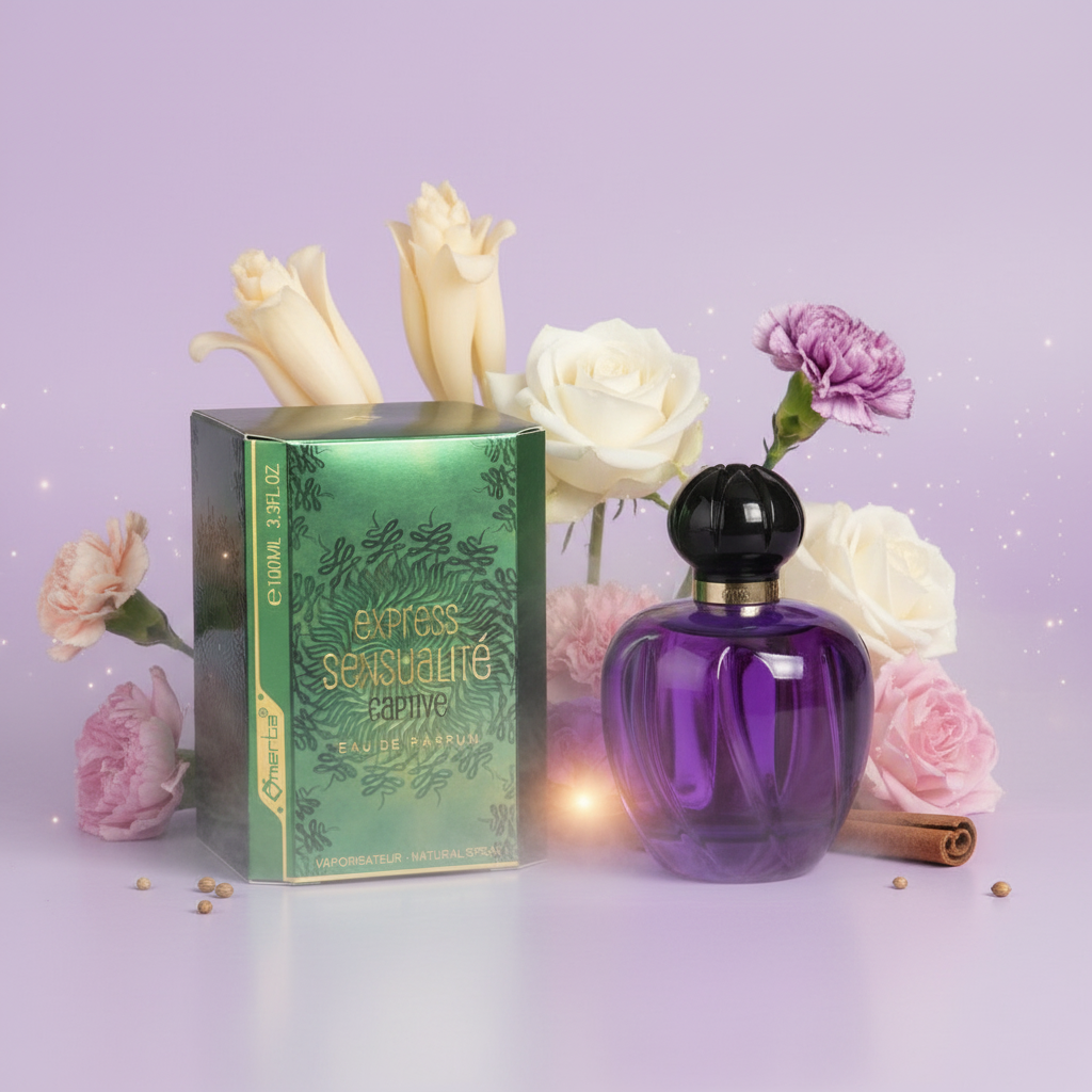 100 ml wody perfumowanej "EXPRESS SENSUALITE CAPTIVE" Owocowo-kwiatowy zapach dla kobiet, o wysokiej zawartości olejków zapachowych 6% 2 