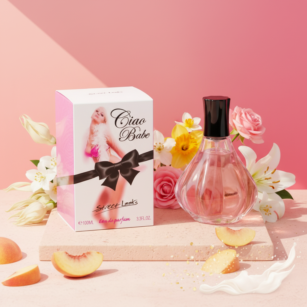 100 ml wody prefumowanej "CIAO BABE" Owocowo-kwiatowy zapach dla kobiet, o wysokiej zawartości olejków zapachowych 2% 2 
