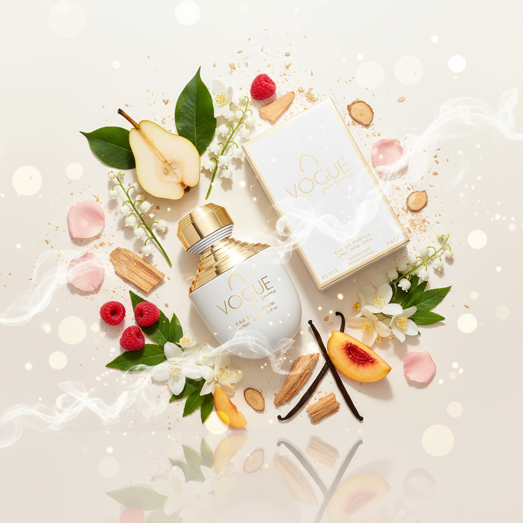 100 ml woda perfumowana VOGUE owocowo-kwiatowo-piżmowy zapach dla kobiet