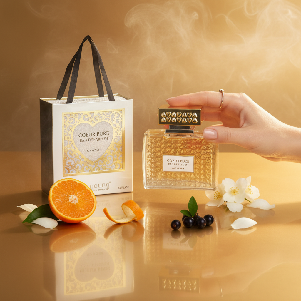 100 ml wody perfumowanej COEUR PURE Kwiatowy zapach dla kobiet