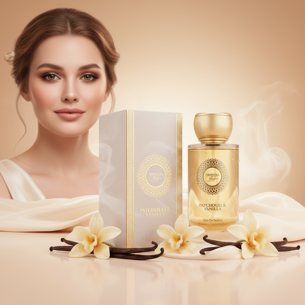 100 ml EDP PATCHOULI I WANILIA Drzewny, elegancki, pudrowy, orientalny zapach dla kobiet 2 