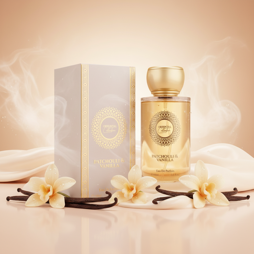 100 ml EDP PATCHOULI I WANILIA Drzewny, elegancki, pudrowy, orientalny zapach dla kobiet