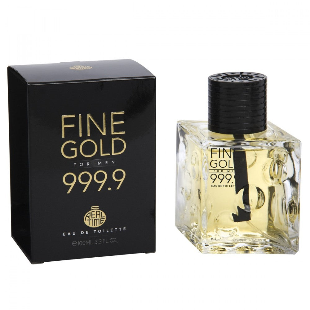 100 ml wody toaletowej „Fine Gold” o drzewnym zapachu dla mężczyzn 1 