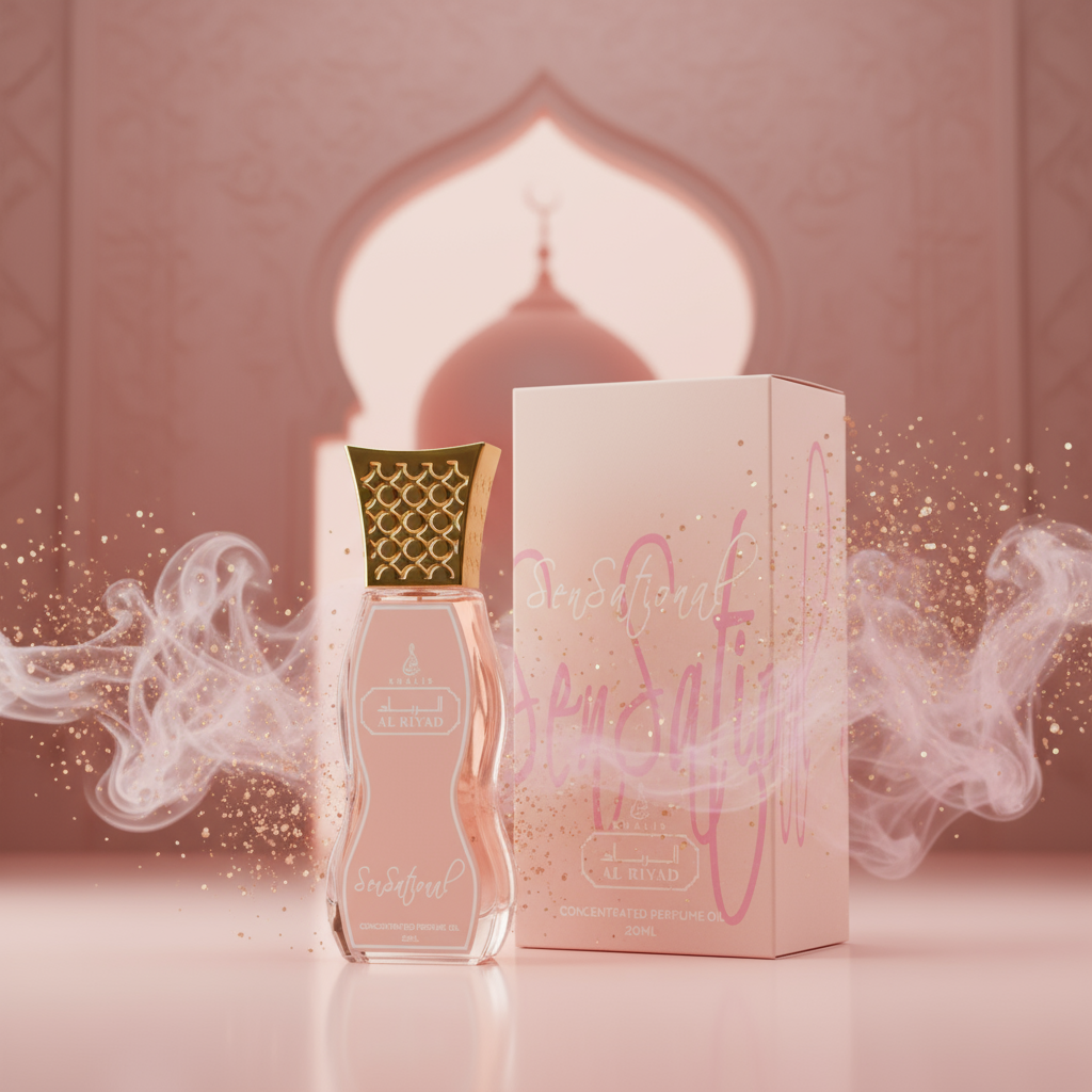 SENSATIONAL 20 ML perfume oil (Top : Fresh,citrus-orange , Lemon,mandarin; Middle: Floral Jasmine,geranium Iris; Base: Musk, Gourmand, Powdery, Ambery, Balsamic)