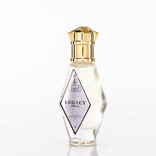 Perfumy w olejku 20 ml "Legacy Silver" – drzewny zapach unisex