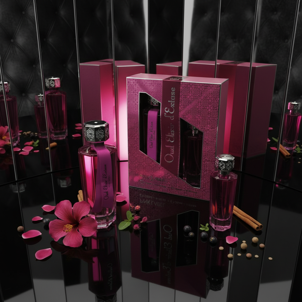 EDP 100 ml + 30 ml "Oud Elixir Pink" - zapach kwiatowo-orientalny