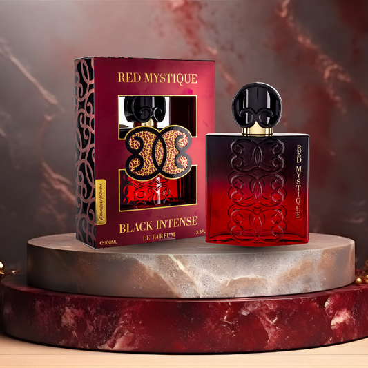 Woda perfumowana (EDP) 100 ml "Black Intense Red Mystique" – zapach kwiatowo-owocowy