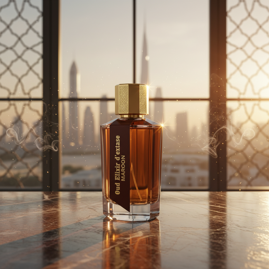 EDP 100ml „Oud Elixir D’extase Maroon” – zapach orientalno-drzewny 4 