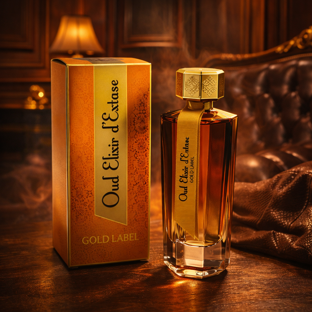 „Oud Elixir d’Extase Gold Label” EDP 100ml – zapach drzewno-szyprowy