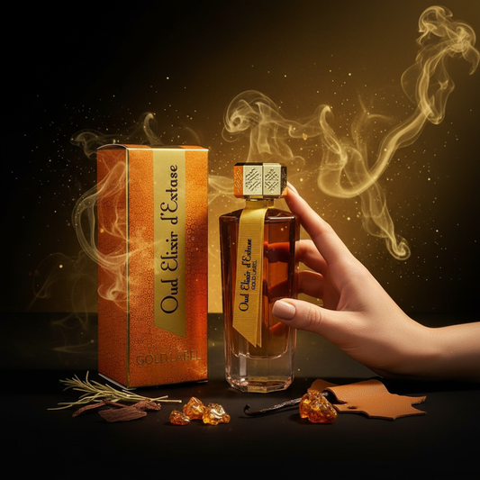 „Oud Elixir d’Extase Gold Label” EDP 100ml – zapach drzewno-szyprowy