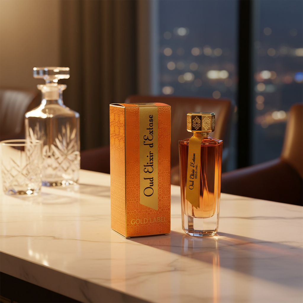 „Oud Elixir d’Extase Gold Label” EDP 100ml – zapach drzewno-szyprowy