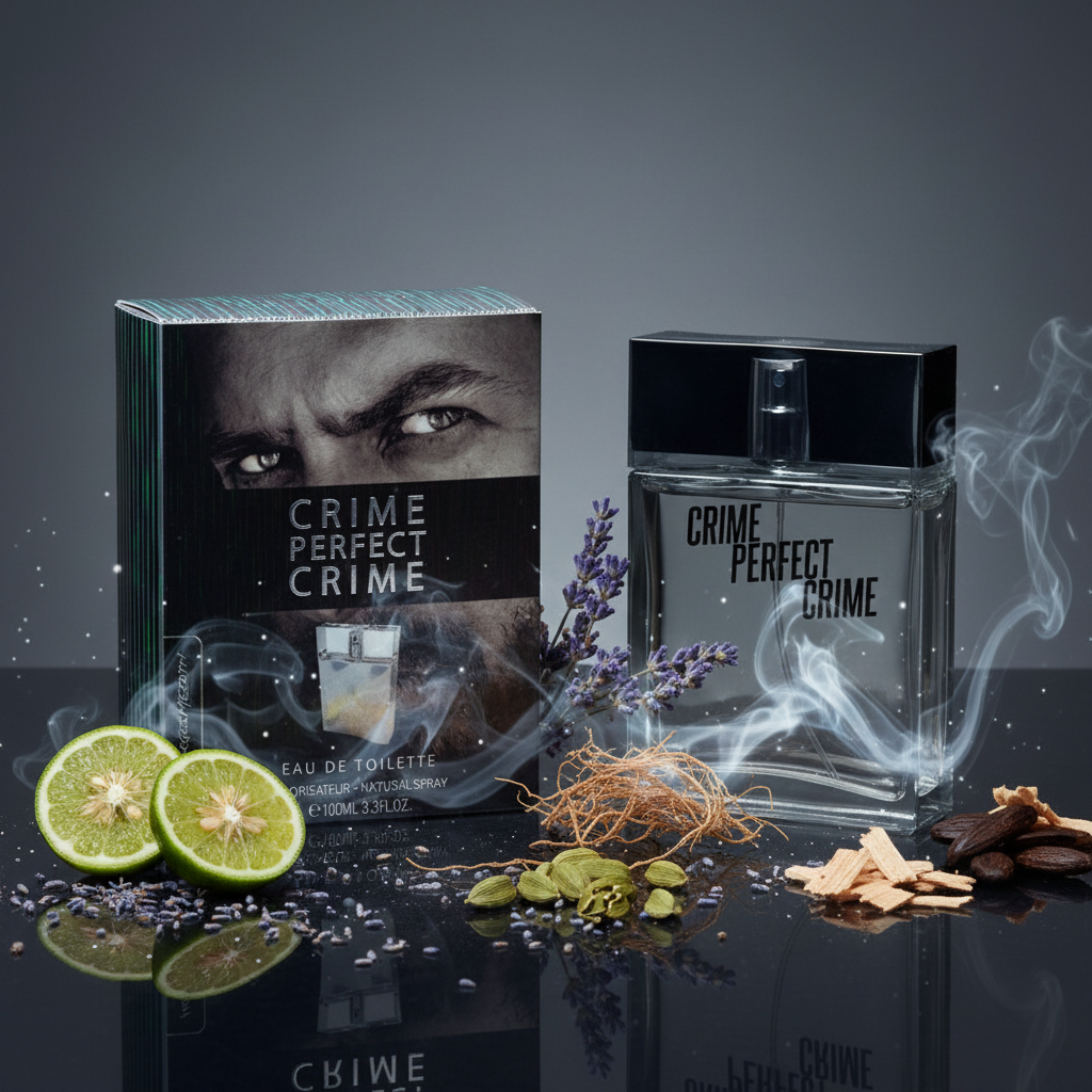 „Crime Perfect Crime” Woda toaletowa 100 ml – drzewno-kwiatowy zapach z nutą piżma