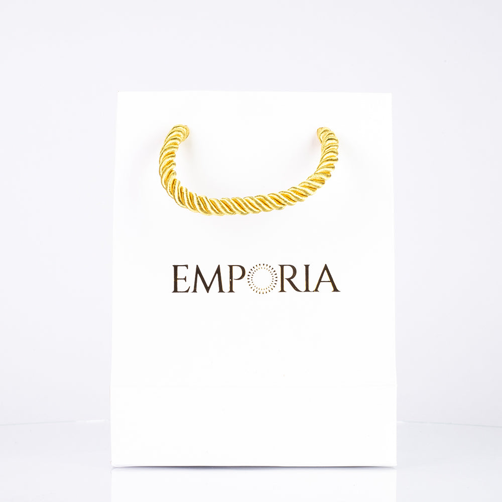 Elegancka papierowa torba z logo Emporia, 22x15x6 cm