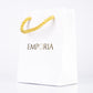 Elegancka papierowa torba z logo Emporia, 22x15x6 cm