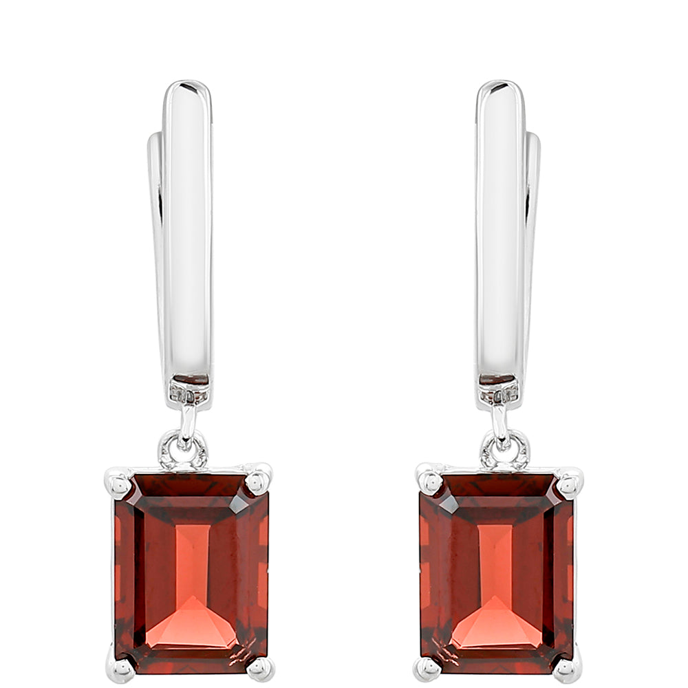 Kolczyki ze srebra próbe 925 z granatem 1 