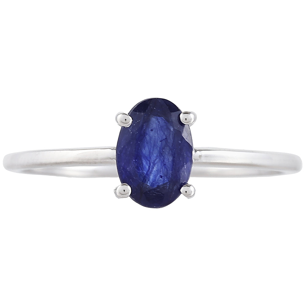 Pierścionek ze srebra próby 925 z szafirem tajskim 1 