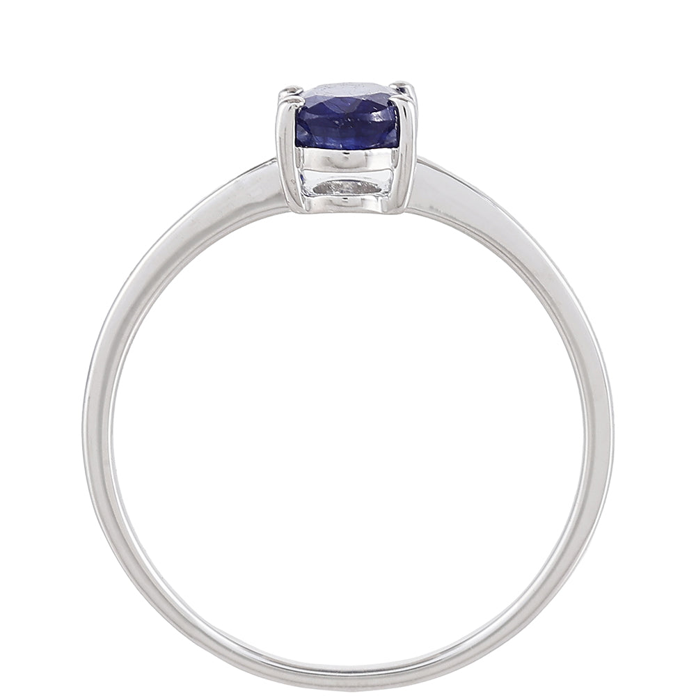 Pierścionek ze srebra próby 925 z szafirem tajskim 4 