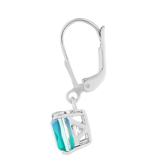 Kolczyki ze srebra próbe 925 z kwarcem Peacock