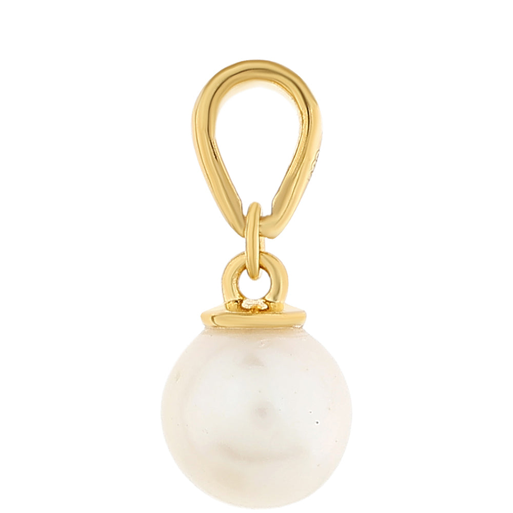 Zawieszka srebrna pozłacana z perłami hodowlanymi słodkowodnymi