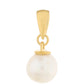 Zawieszka srebrna pozłacana z perłami hodowlanymi słodkowodnymi