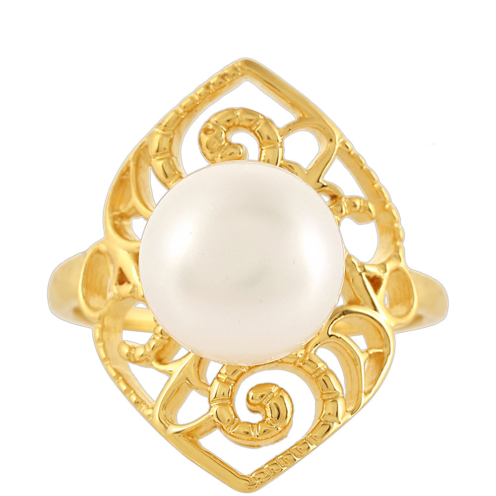 Pierścionek srebrny pozłacany z perłami hodowlanymi słodkowodnymi 1 