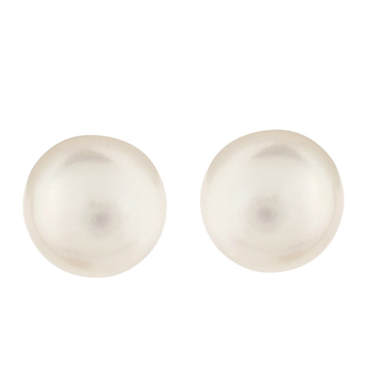 Kolczyki srebrne pozłacane z perłami hodowlanymi słodkowodnymi