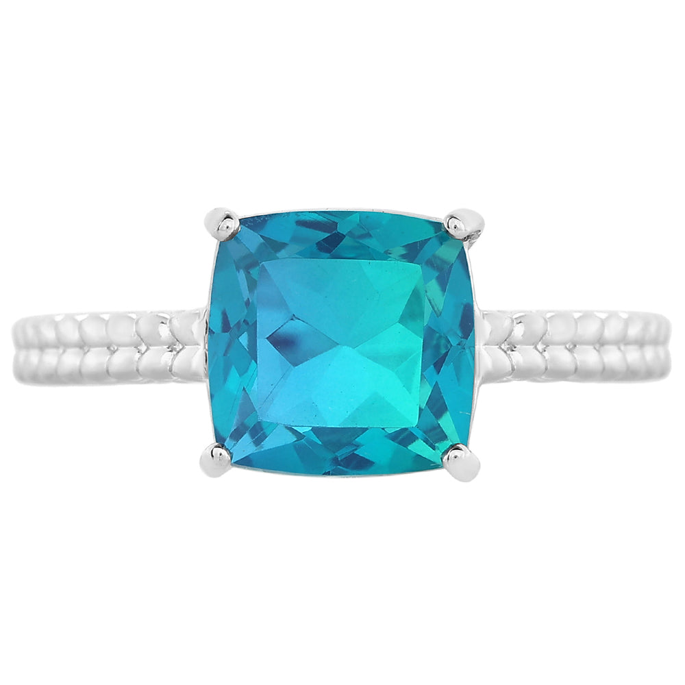 Pierścionek ze srebra próby 925 z kwarcem Peacock 1 