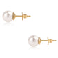 Zestaw srebrne pozłacane z białą perłą słodkowodną ( Naszyjnik+Kolczyki+Bransoletka )