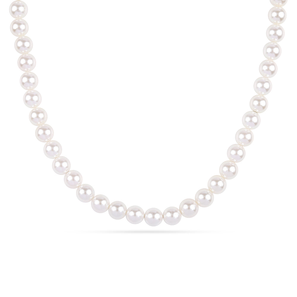 Naszyjnik z 9K złota z białą perłą słodkowodną 1 