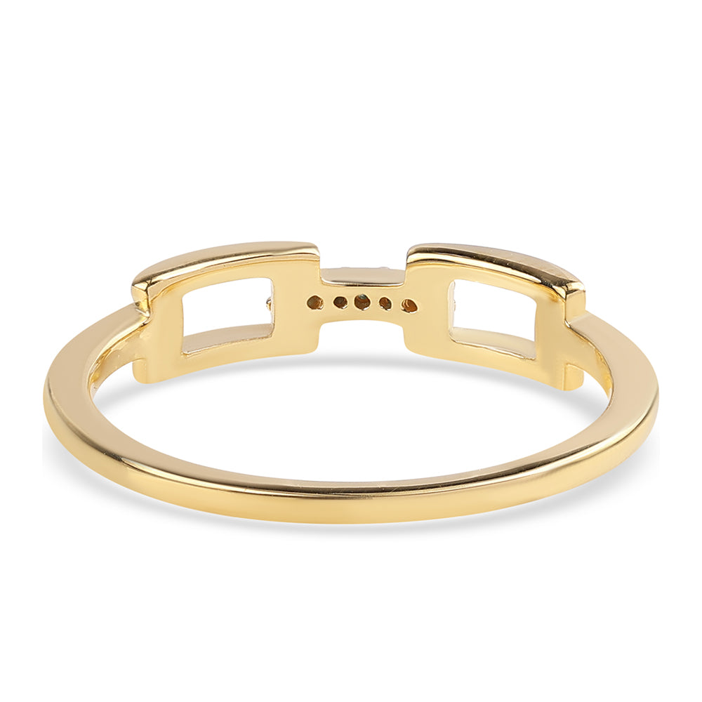 Pierścionek srebrny pozłacany z niebieskim diamentem 2 