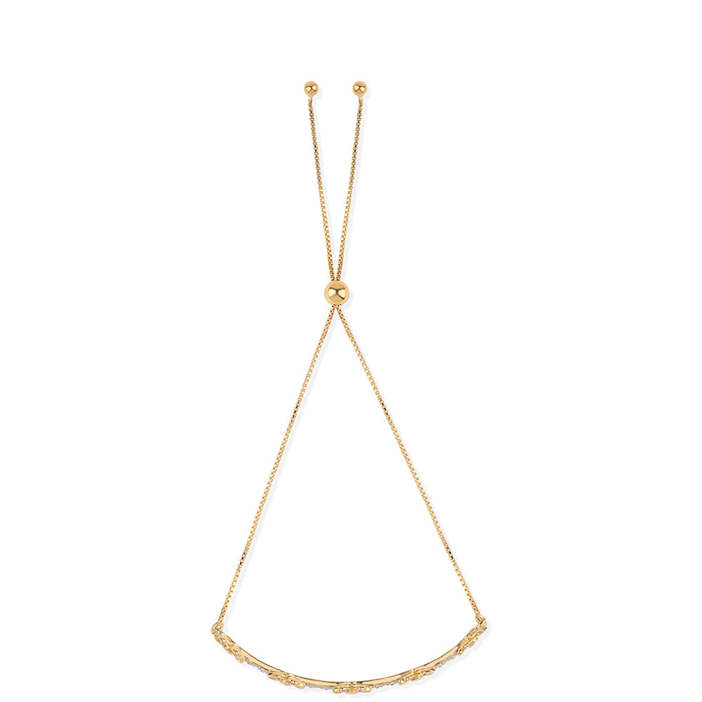 Bransoletka srebrna pozłacana z czerwonym diamentem i białym diamentem 2 